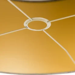 QAZQA lampenkappen cilinder velours taupe