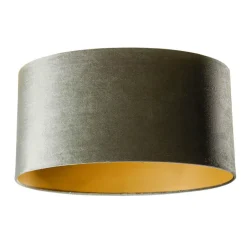 QAZQA lampenkappen cilinder velours groen New