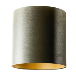 QAZQA lampenkappen cilinder velours groen Online