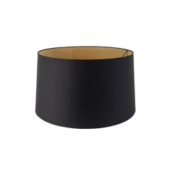 QAZQA lampenkappen rond schuin katoen zwart Clearance