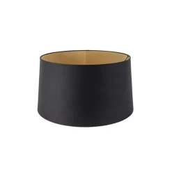 QAZQA lampenkappen rond schuin katoen zwart Discount