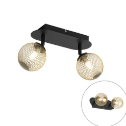 QAZQA opbouwspots athens goudkleurig g9 Sale