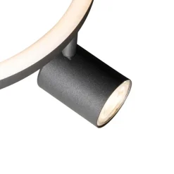 QAZQA opbouwspots back up zwart gu10 Online