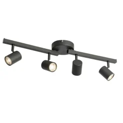 QAZQA opbouwspots back up zwart gu10