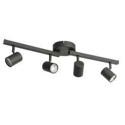 QAZQA opbouwspots back up zwart gu10