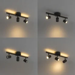 QAZQA opbouwspots back up zwart gu10 Best