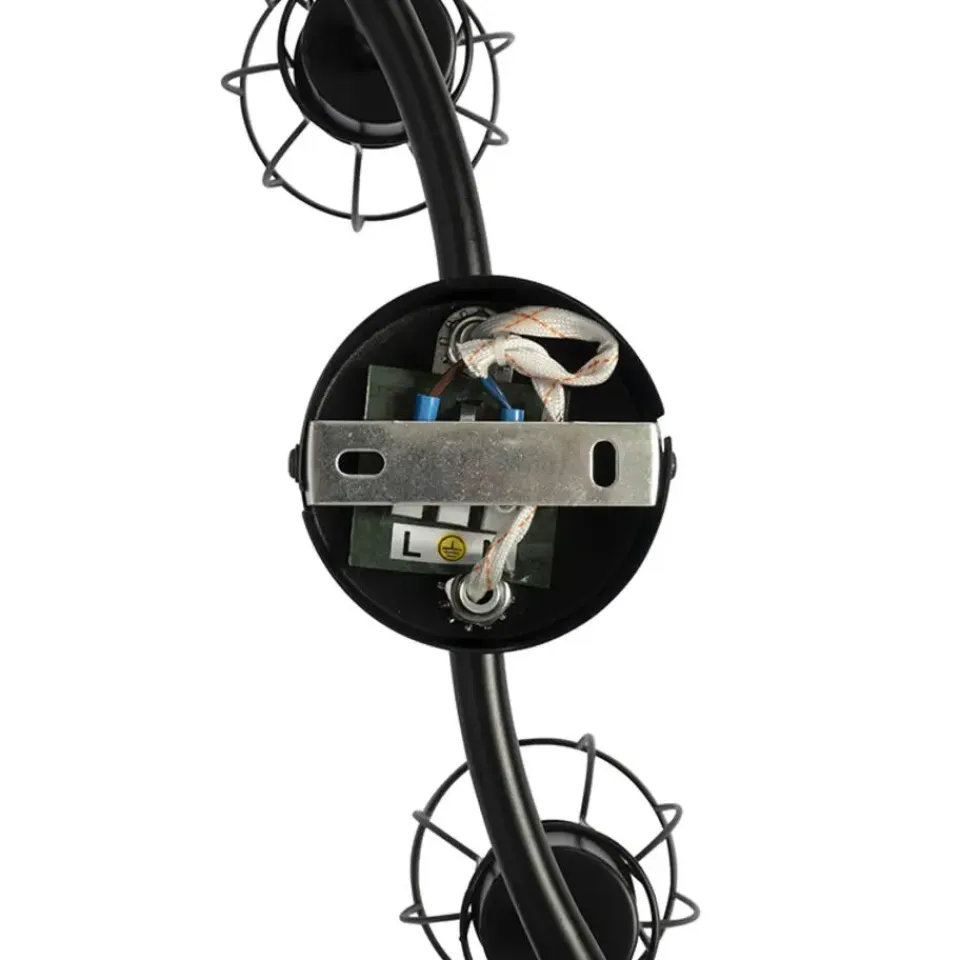 QAZQA opbouwspots botu zwart e14 Clearance