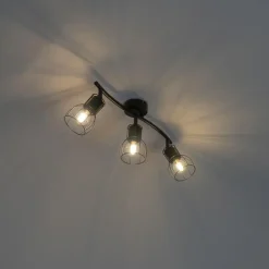 QAZQA opbouwspots botu zwart e14 Clearance