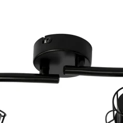 QAZQA opbouwspots botu zwart e14