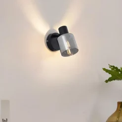 QAZQA opbouwspots cilin zwart e14 Hot