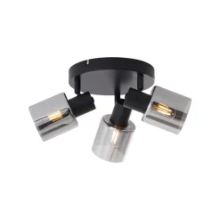 QAZQA opbouwspots cilin zwart e14 Clearance