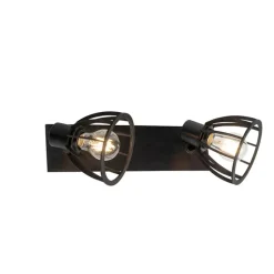 QAZQA opbouwspots fotu zwart e27 Online