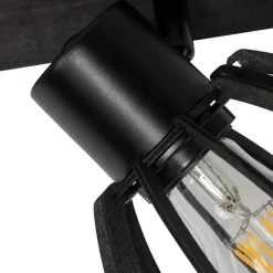 QAZQA opbouwspots fotu zwart e27 Online