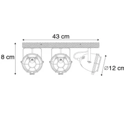 QAZQA opbouwspots gina bronskleurig gu10 Clearance