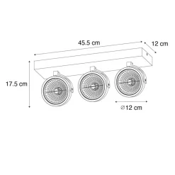 QAZQA opbouwspots go bruin g9 Outlet