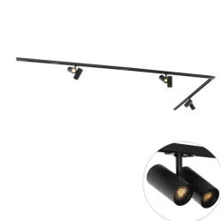 QAZQA opbouwspots iconic zwart gu10 Clearance