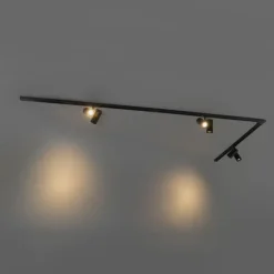 QAZQA opbouwspots iconic zwart gu10 Clearance