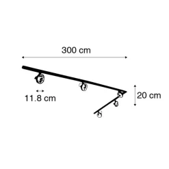 QAZQA opbouwspots iconic go zwart g9 Clearance