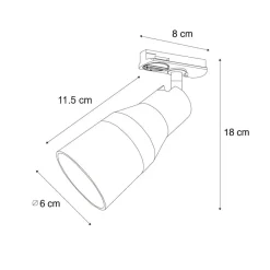 QAZQA opbouwspots iconic kohua zwart gu10 Outlet