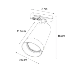 QAZQA opbouwspots iconic jeana wit gu10 Discount
