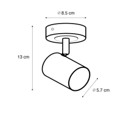 QAZQA opbouwspots jeana crème gu10 New