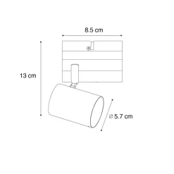 QAZQA opbouwspots jeana crème gu10