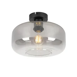 QAZQA plafondlampen bizle grijs e27 Online