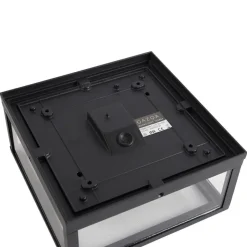 QAZQA plafondlampen buiten charlois zwart e27 New