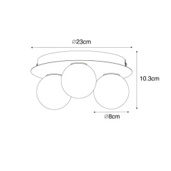 QAZQA plafondlampen buiten cederic wit g9 Sale