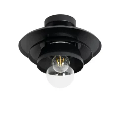 QAZQA plafondlampen buiten morty zwart e27 Online