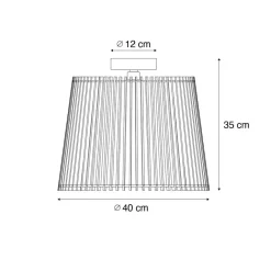 QAZQA plafondlampen buiten jayla crème e27 Hot