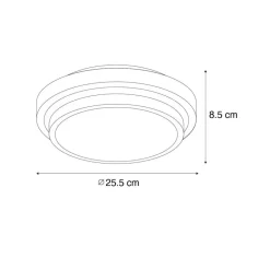 QAZQA plafondlampen buiten walden zwart e27 Outlet