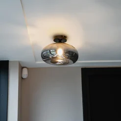 QAZQA plafondlampen busa zwart e27 New