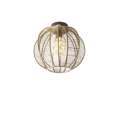 QAZQA plafondlampen dong bruin e27 Outlet