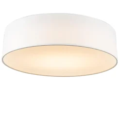 QAZQA plafondlampen drum led wit geïntegreerde led Sale