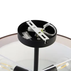 QAZQA plafondlampen drum duo bruin e27 Online