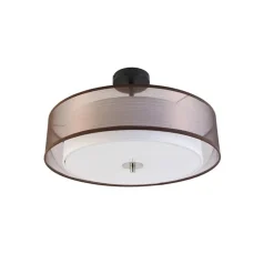 QAZQA plafondlampen drum duo bruin e27 Online