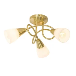 QAZQA plafondlampen inez goudkleurig e14 Outlet