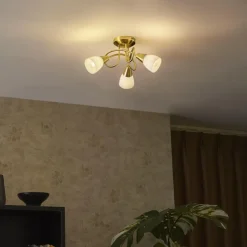 QAZQA plafondlampen inez goudkleurig e14 Outlet