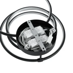 QAZQA plafondlampen joaniqa zwart geïntegreerde led Outlet