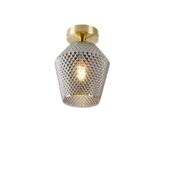 QAZQA plafondlampen karce goudkleurig e27 Best