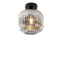 QAZQA plafondlampen karel zwart e27 Discount