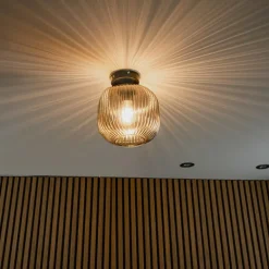 QAZQA plafondlampen karel zwart e27 Discount