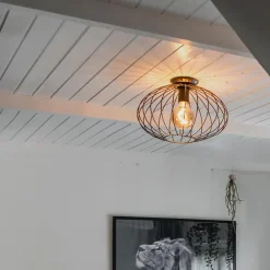 QAZQA plafondlampen margarita zwart e27 Outlet