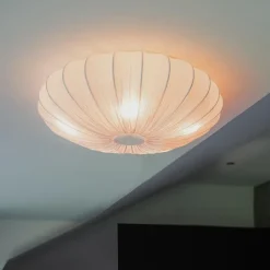 QAZQA plafondlampen plu wit e27 Discount