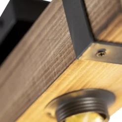 QAZQA plafondlampen reena bruin e27 Clearance