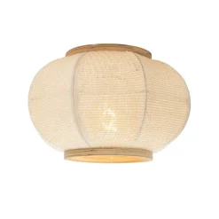 QAZQA plafondlampen rob crème e27 Outlet