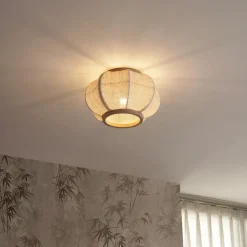 QAZQA plafondlampen rob crème e27 Outlet