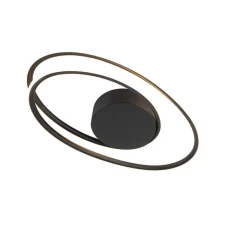 QAZQA plafondlampen rowan zwart geïntegreerde led Sale