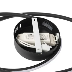 QAZQA plafondlampen rowan zwart geïntegreerde led Sale